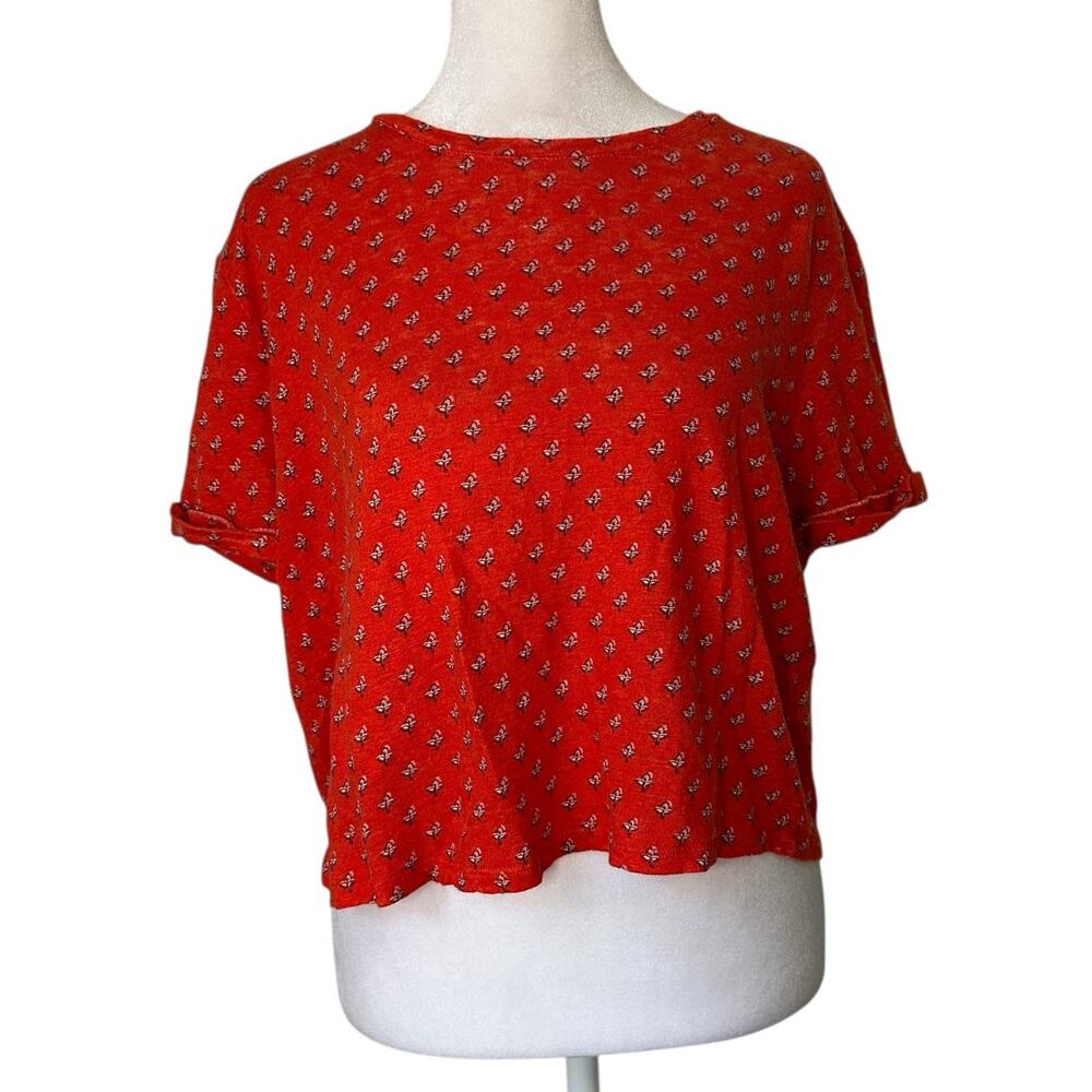 Boden Red Short Sleeve Tee